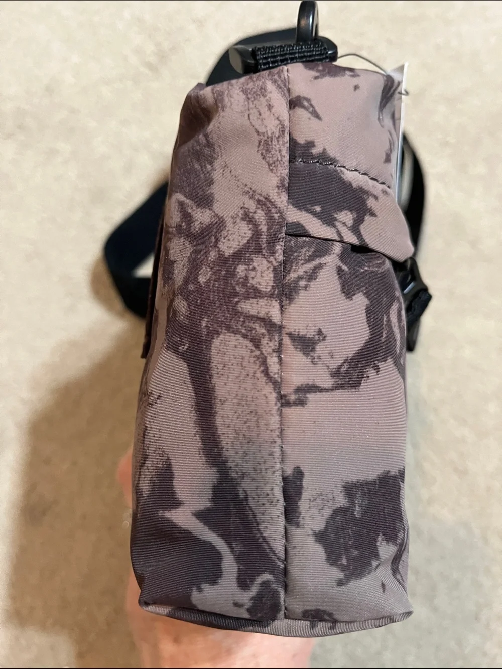 HB Connections Purple Camo Crossbody Sling Belt Bag Utility Purse NWT